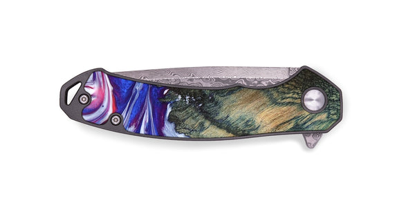EDC Wood Pocket Knife - Guido (Blue, 825276)