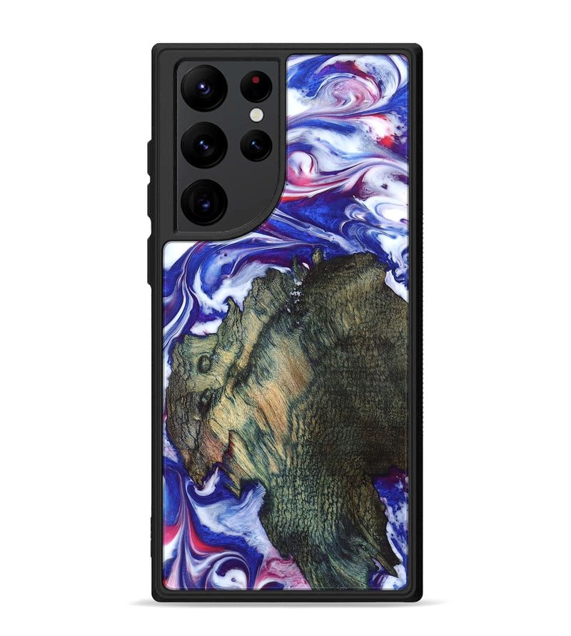 Galaxy S22 Ultra Wood Phone Case - Guido (Blue, 825276)