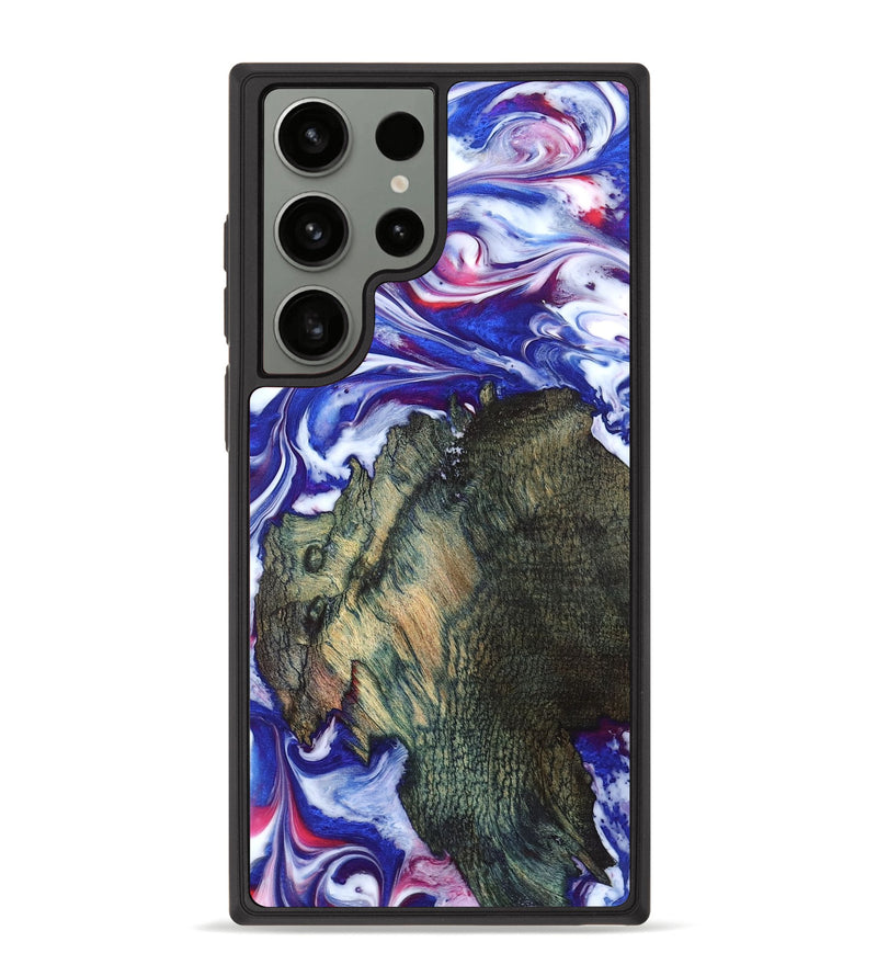 Galaxy S23 Ultra Wood Phone Case - Guido (Blue, 825276)