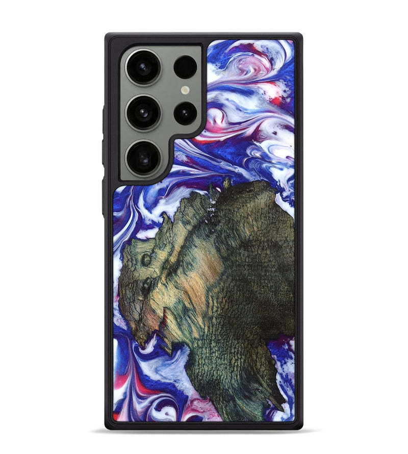 Galaxy S24 Ultra Wood Phone Case - Guido (Blue, 825276)