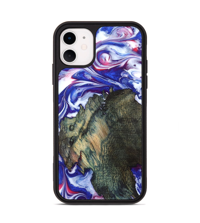 iPhone 11 Wood Phone Case - Guido (Blue, 825276)