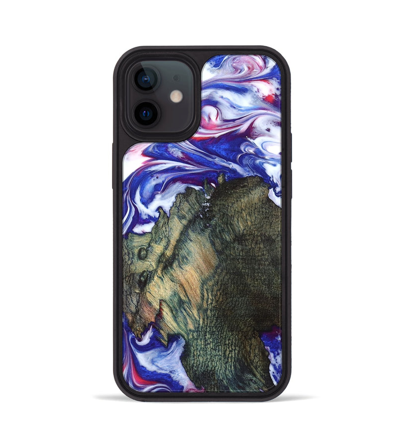 iPhone 12 Wood Phone Case - Guido (Blue, 825276)