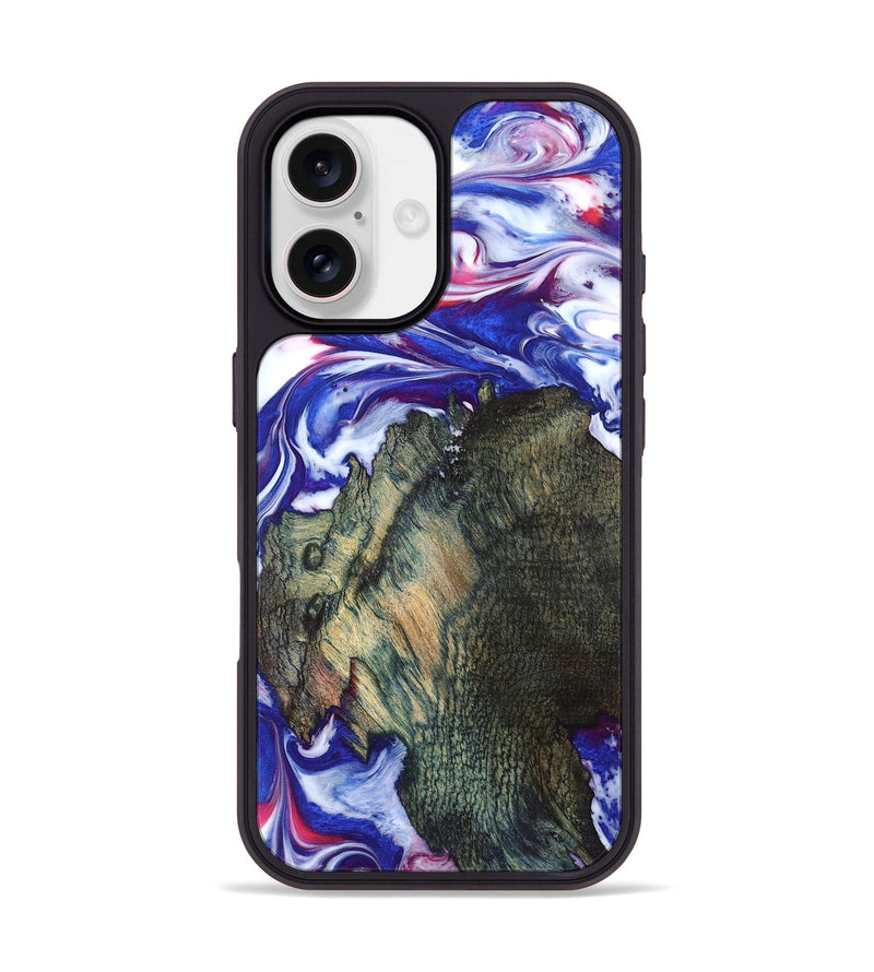 iPhone 17 Wood Phone Case - Guido (Blue, 825276)