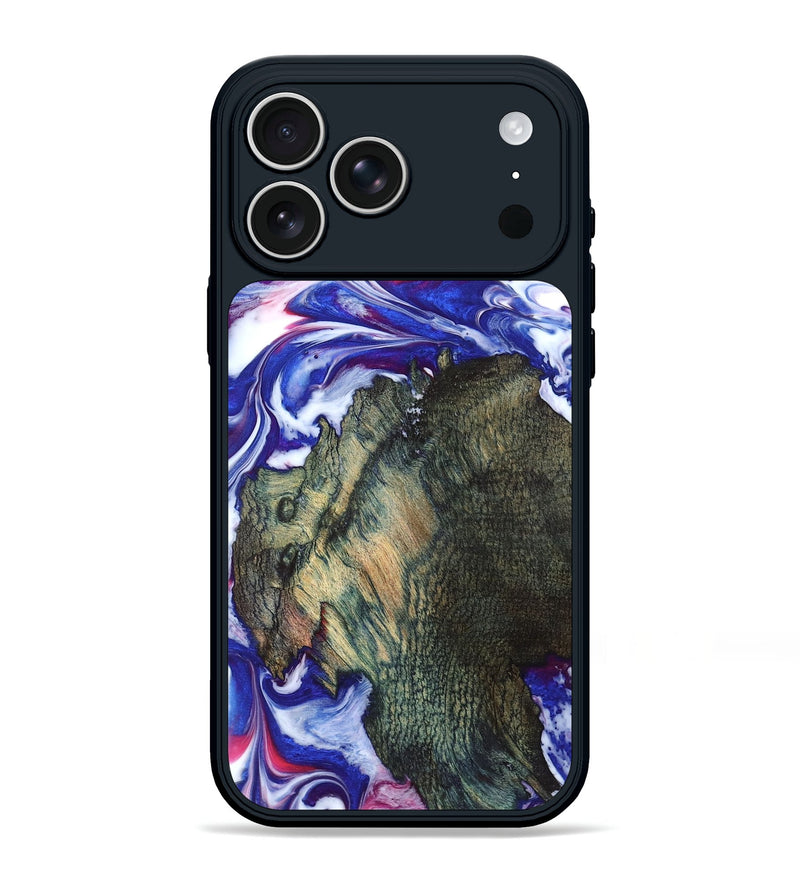 iPhone 17 Pro Max Wood Phone Case - Guido (Blue, 825276)