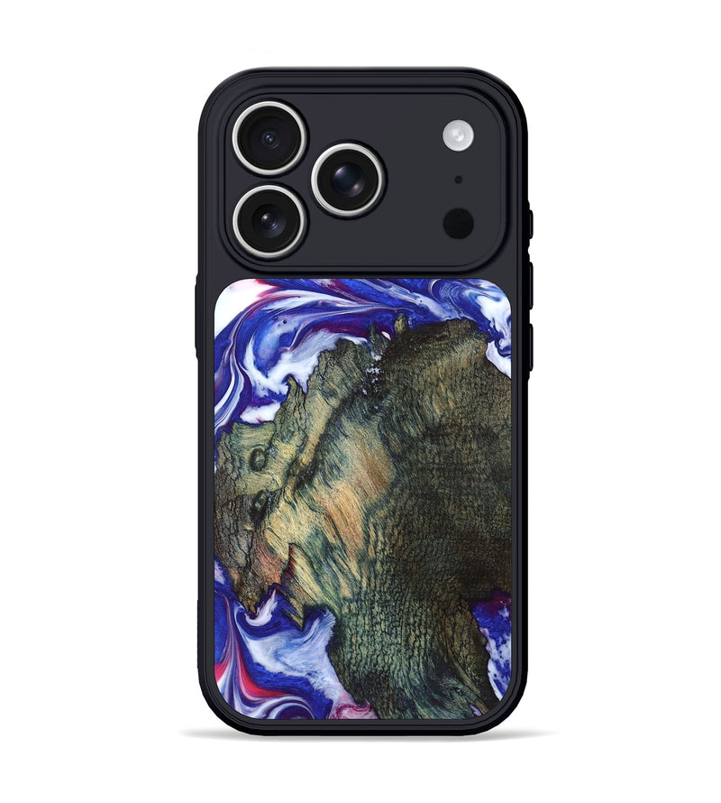 iPhone 17 Pro Wood Phone Case - Guido (Blue, 825276)