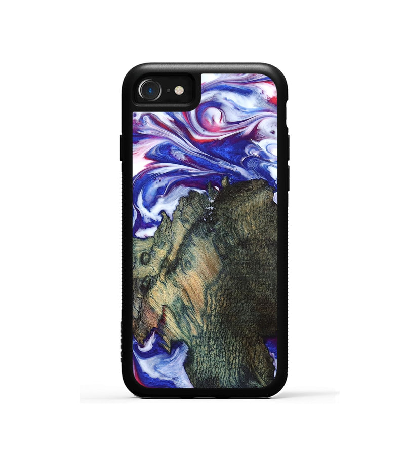 iPhone SE Wood Phone Case - Guido (Blue, 825276)