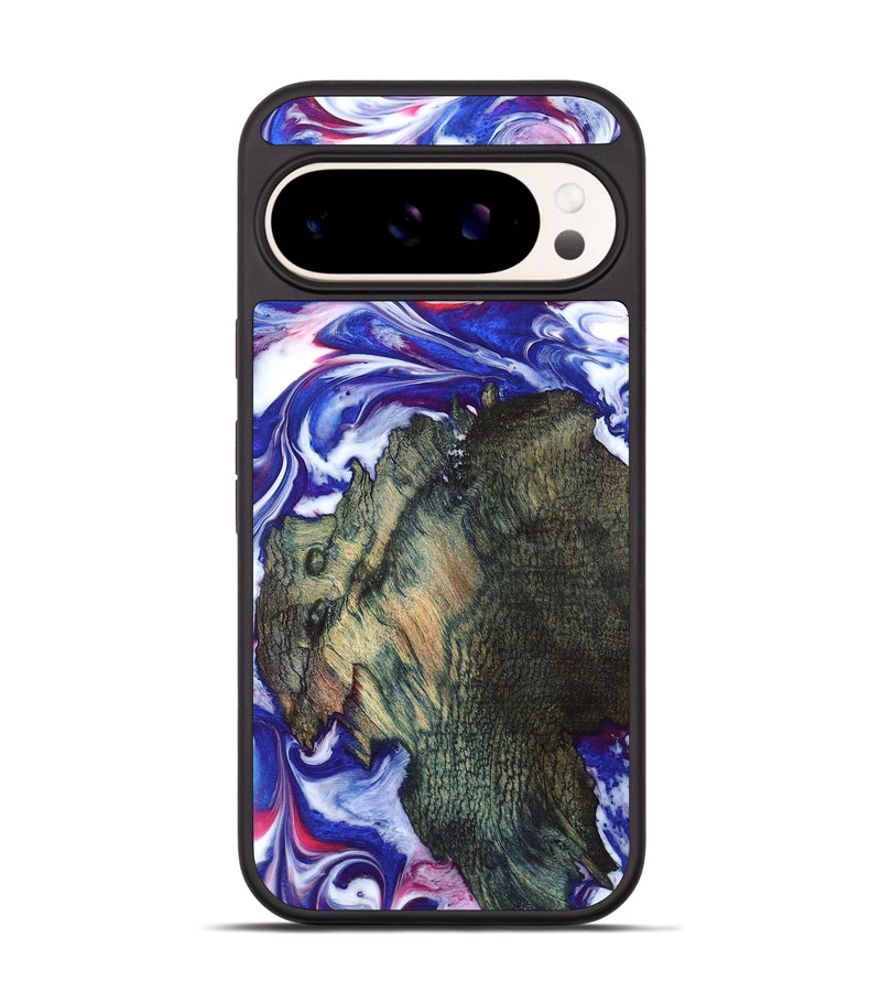 Pixel 9 Wood Phone Case - Guido (Blue, 825276)