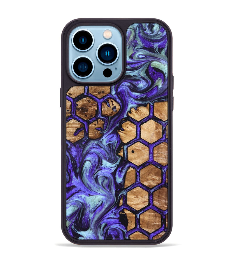 iPhone 14 Pro Max Wood Phone Case - Shelly (Pattern, 825278)