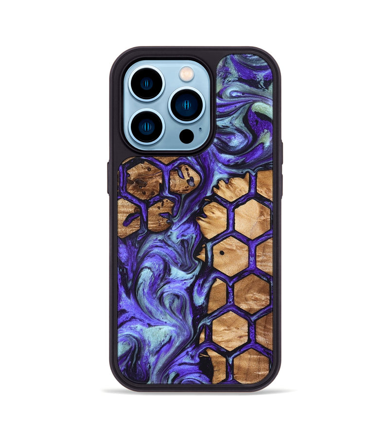 iPhone 14 Pro Wood Phone Case - Shelly (Pattern, 825278)