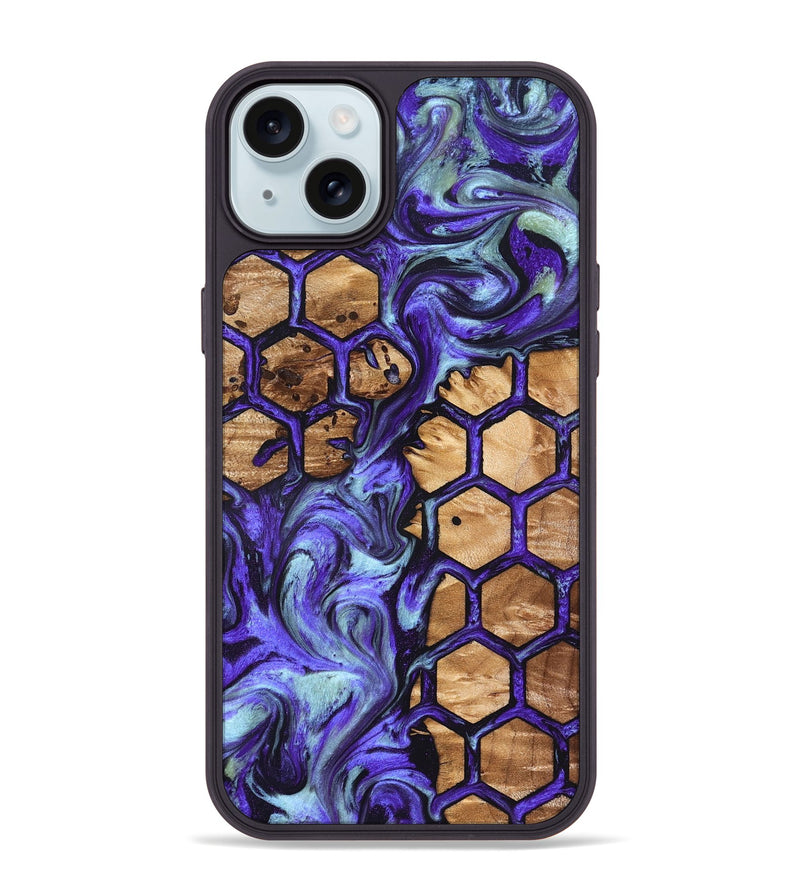 iPhone 15 Plus Wood Phone Case - Shelly (Pattern, 825278)