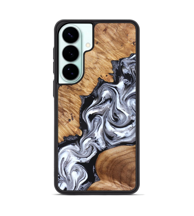 Galaxy S26 Plus Wood Phone Case - Jaslene (Black & White, 825279)