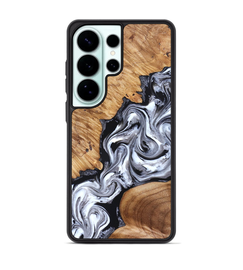 Galaxy S26 Ultra Wood Phone Case - Jaslene (Black & White, 825279)