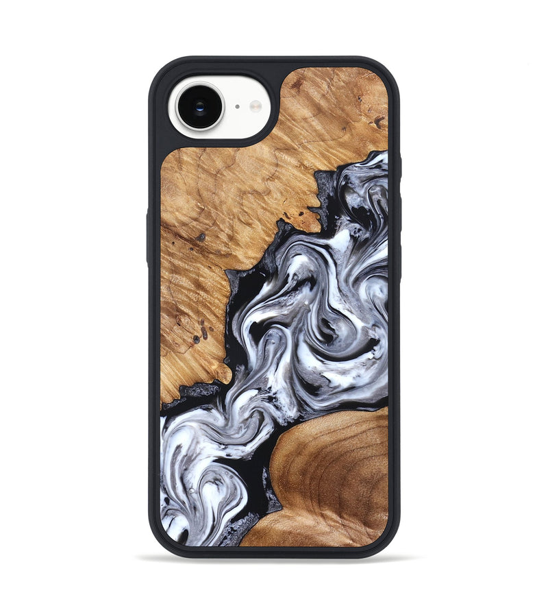 iPhone 17e Wood Phone Case - Jaslene (Black & White, 825279)
