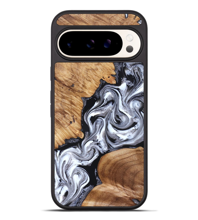 Pixel 9 Pro XL Wood Phone Case - Jaslene (Black & White, 825279)