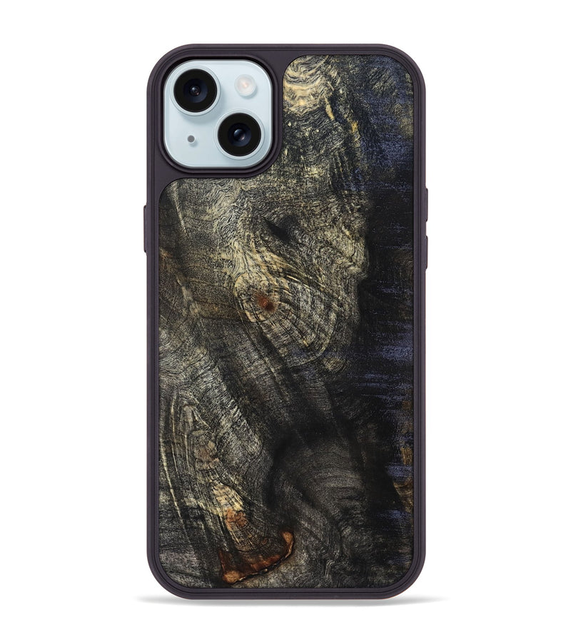 iPhone 15 Plus Wood Phone Case - Kim (Wood Burl, 825282)