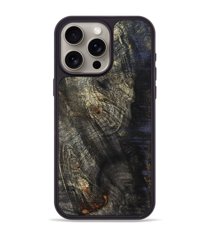 iPhone 15 Pro Max Wood Phone Case - Kim (Wood Burl, 825282)