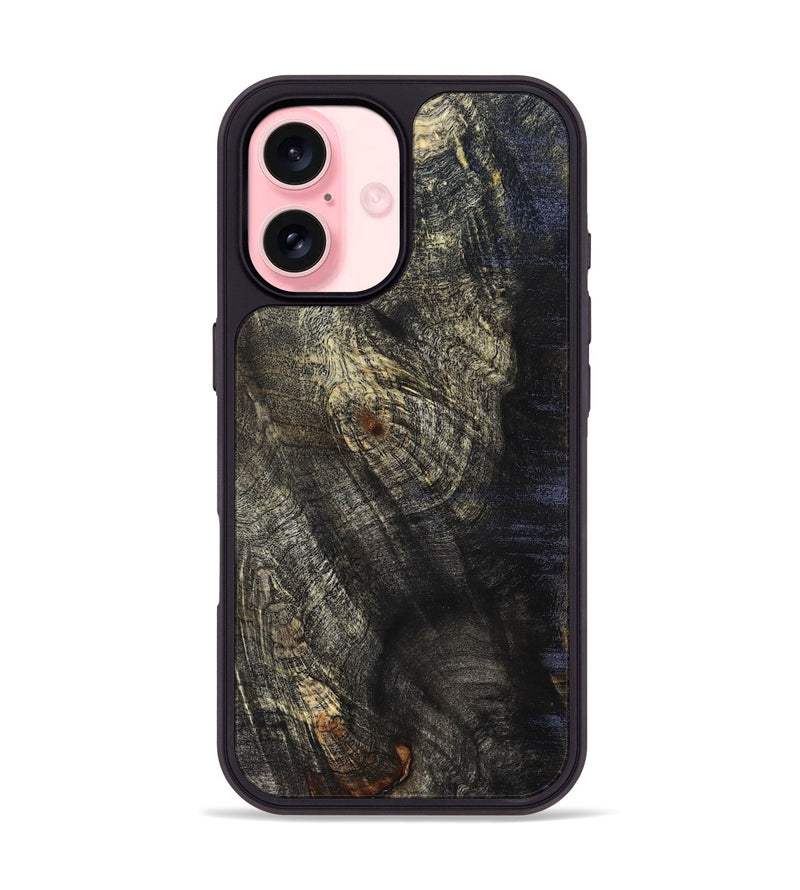 iPhone 16 Wood Phone Case - Kim (Wood Burl, 825282)