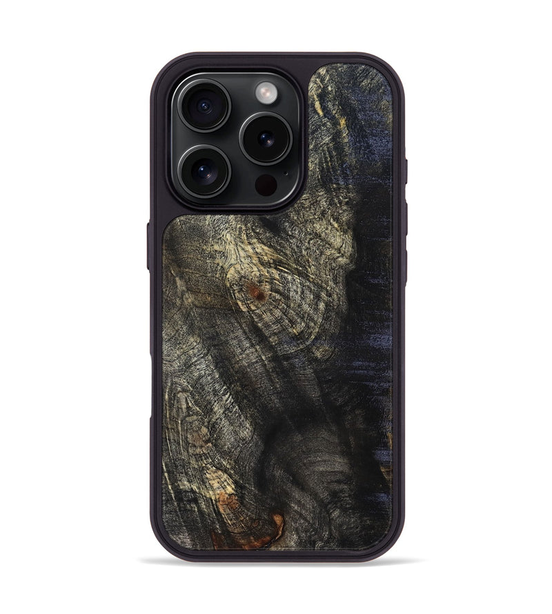iPhone 16 Pro Wood Phone Case - Kim (Wood Burl, 825282)