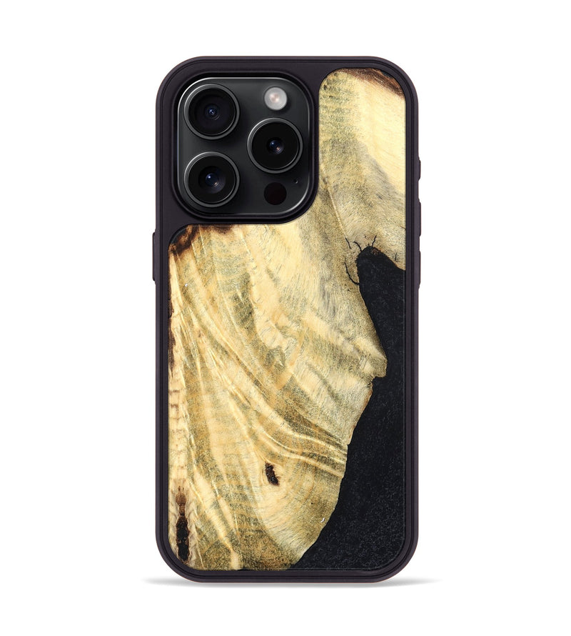 iPhone 15 Pro Wood Phone Case - Rollin (Wood Burl, 825285)