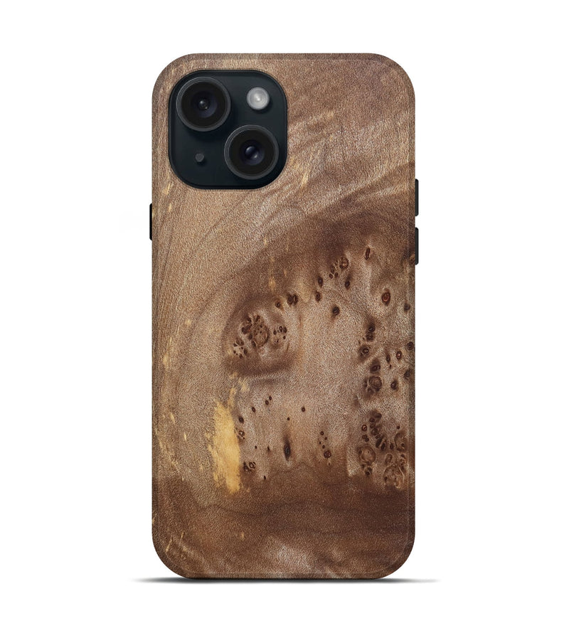 iPhone 15 Wood Live Edge Phone Case - Shameka (Solid Wood, 825288)
