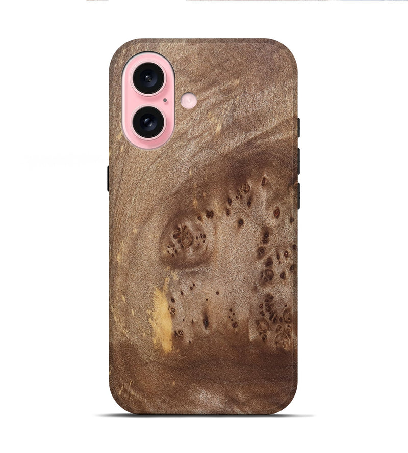 iPhone 16 Wood Live Edge Phone Case - Shameka (Solid Wood, 825288)