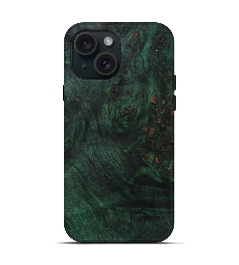 iPhone 15 Wood Live Edge Phone Case - Dalton (Solid Wood, 825302)