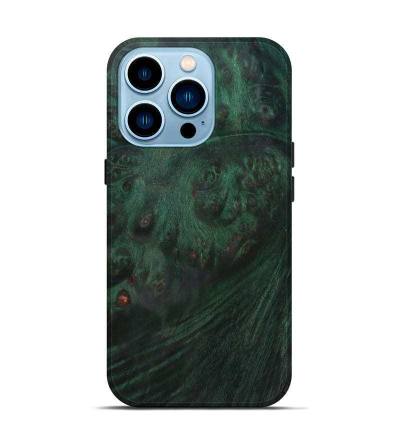 iPhone 14 Pro Wood Live Edge Phone Case - Yolanda (Solid Wood, 825304)