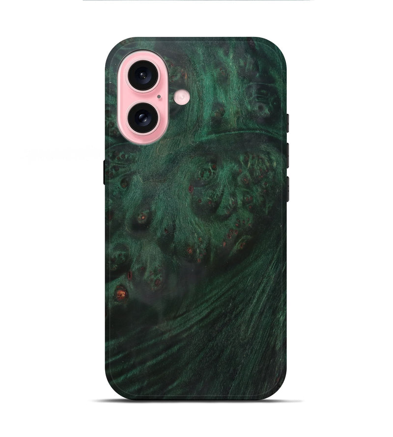 iPhone 16 Wood Live Edge Phone Case - Yolanda (Solid Wood, 825304)