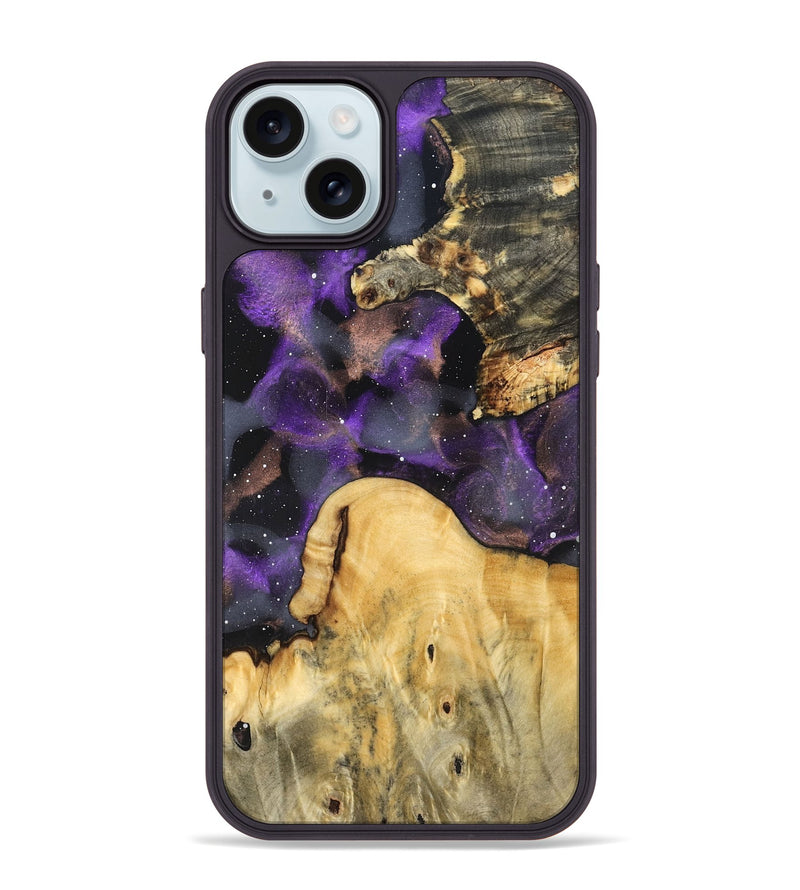 iPhone 15 Plus Wood Phone Case - Natalie (Cosmos, 825305)