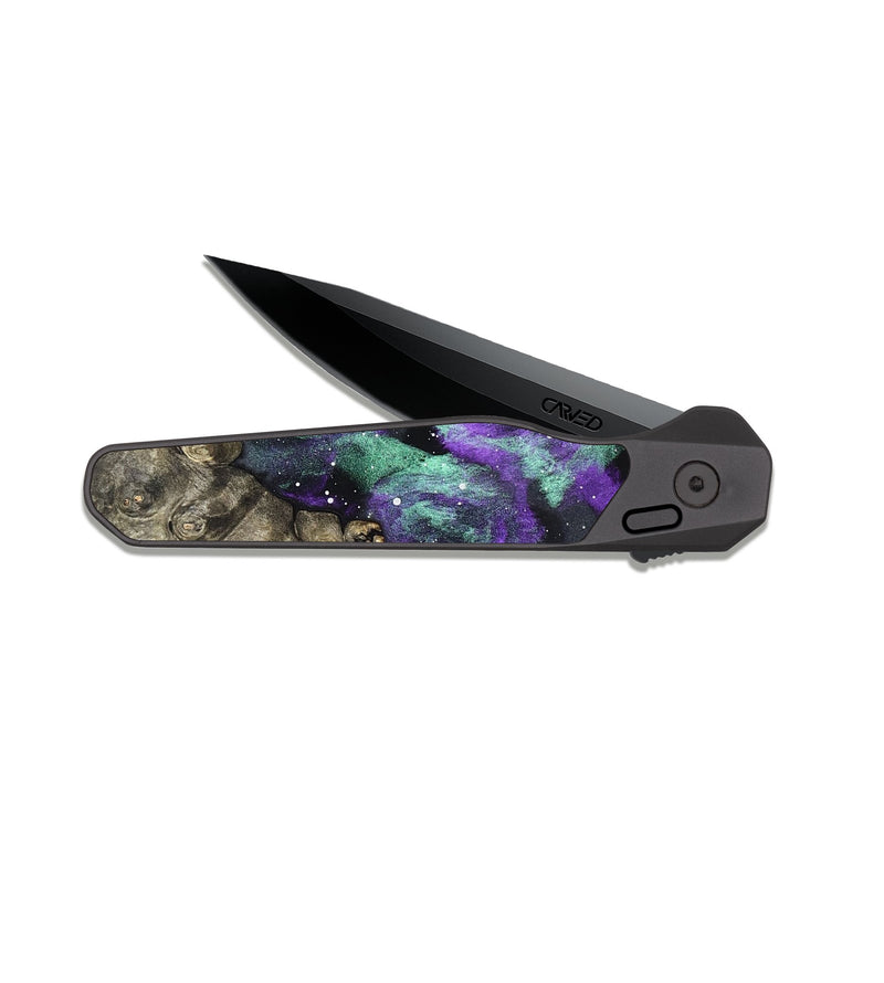 EDC Dark Slate Wood Pocket Knife - Kyle (Cosmos, 825306)