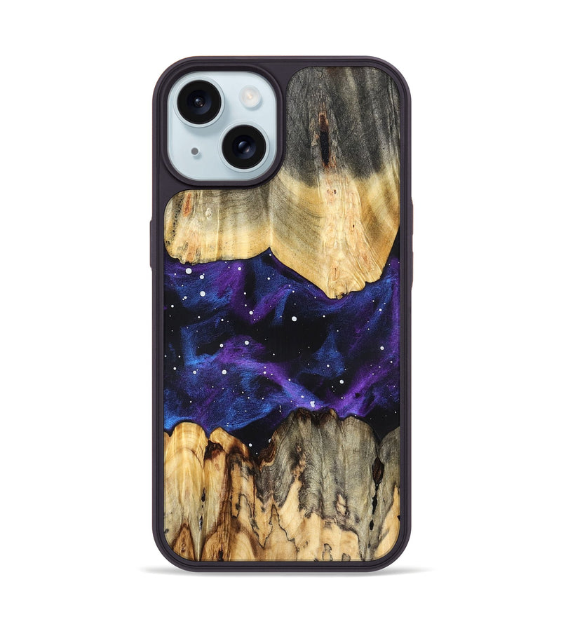 iPhone 15 Wood Phone Case - Newton (Cosmos, 825313)