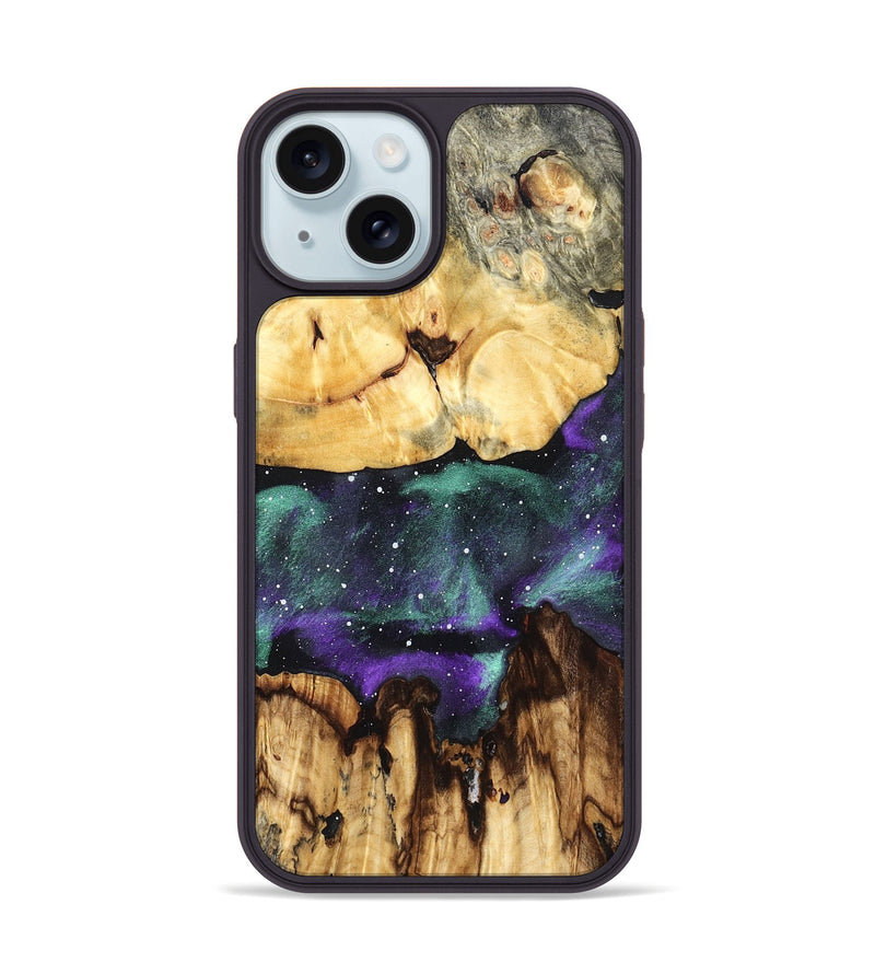 iPhone 15 Wood Phone Case - Lavonne (Cosmos, 825319)
