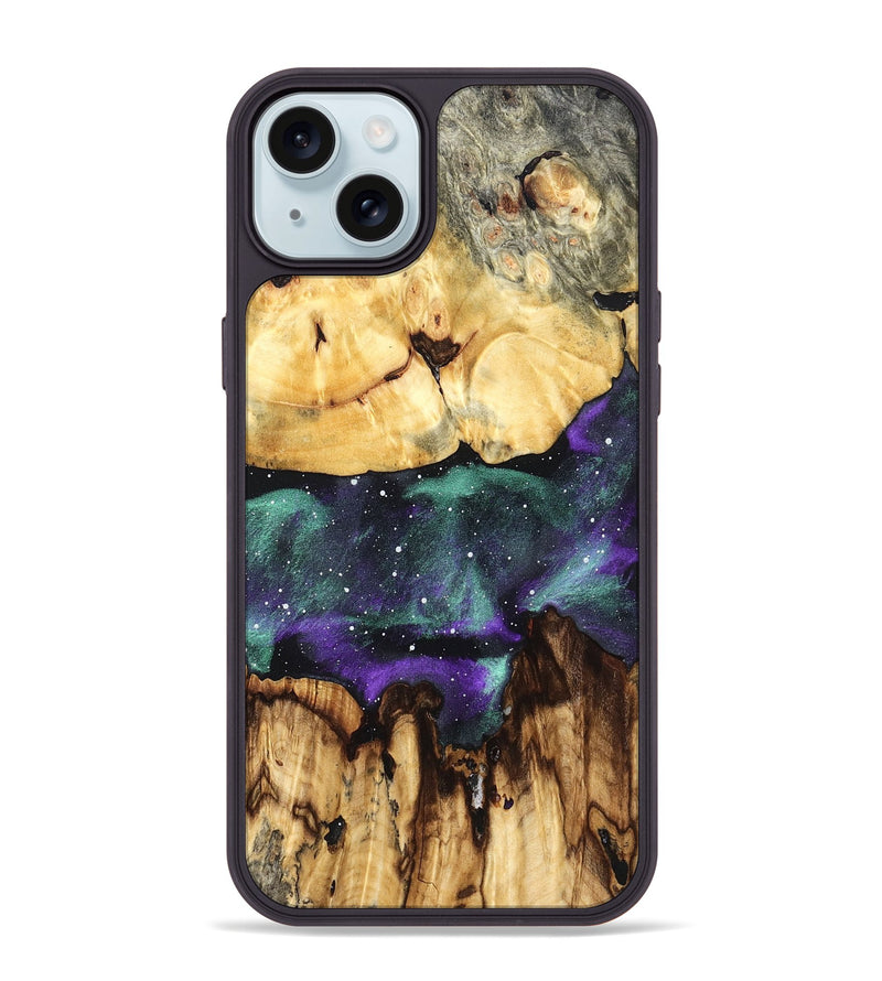 iPhone 15 Plus Wood Phone Case - Lavonne (Cosmos, 825319)