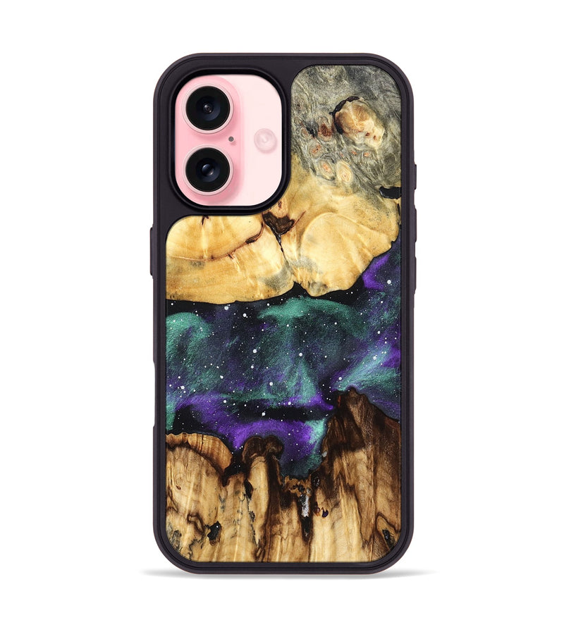 iPhone 16 Wood Phone Case - Lavonne (Cosmos, 825319)