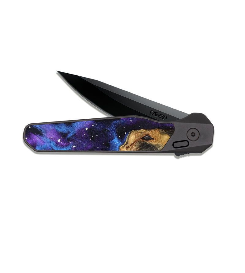EDC Dark Slate Wood Pocket Knife - Gust (Cosmos, 825320)