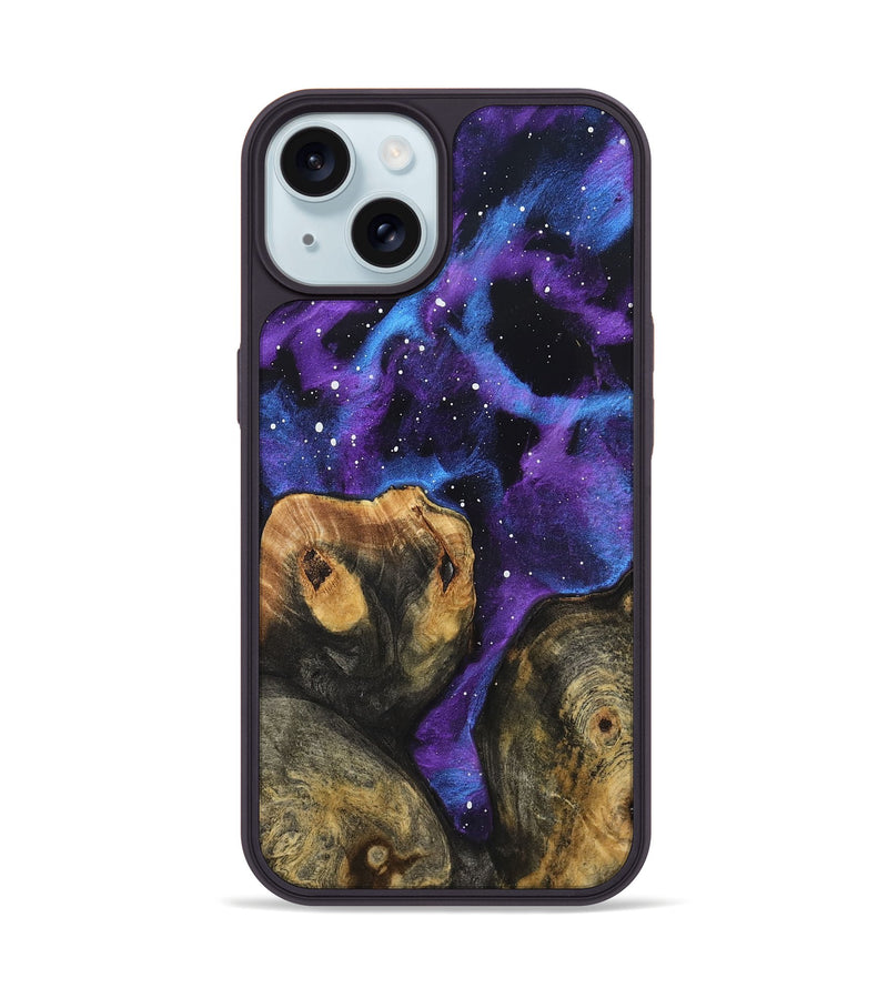 iPhone 15 Wood Phone Case - Gust (Cosmos, 825320)