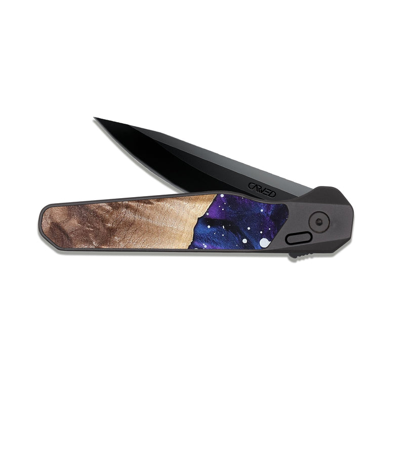 EDC Dark Slate Wood Pocket Knife - Blanche (Cosmos, 825321)