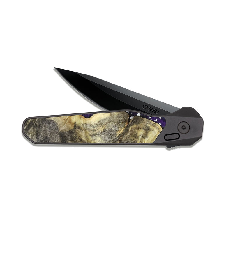 EDC Dark Slate Wood Pocket Knife - William (Cosmos, 825322)