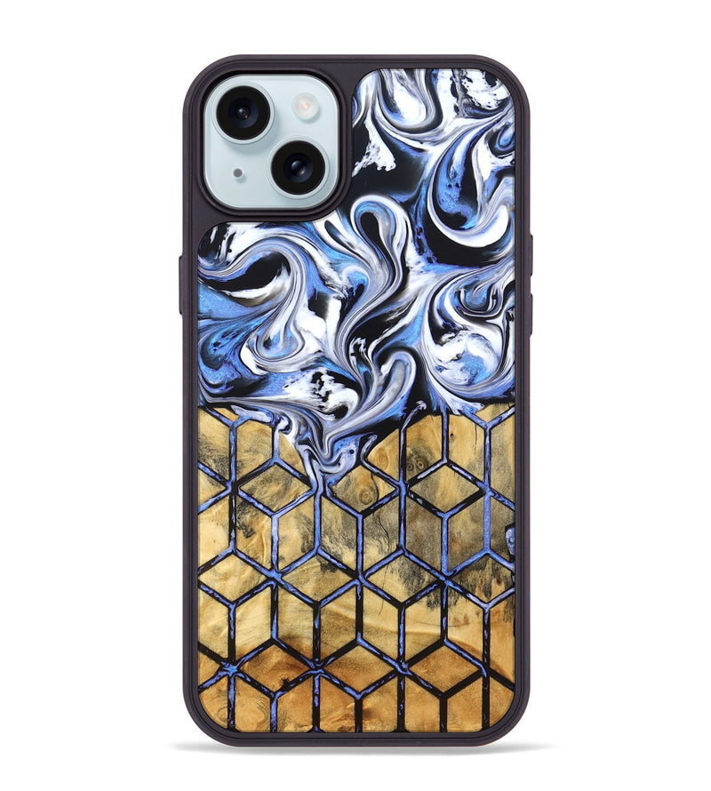 iPhone 15 Plus Wood Phone Case - Lorie (Pattern, 825325)