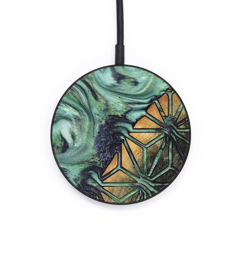 Circle Wood Wireless Charger - Merry (Pattern, 825326)
