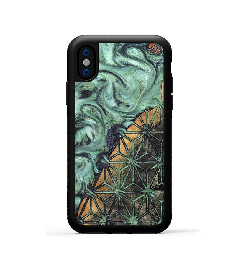 iPhone Xs Wood Phone Case - Merry (Pattern, 825326)