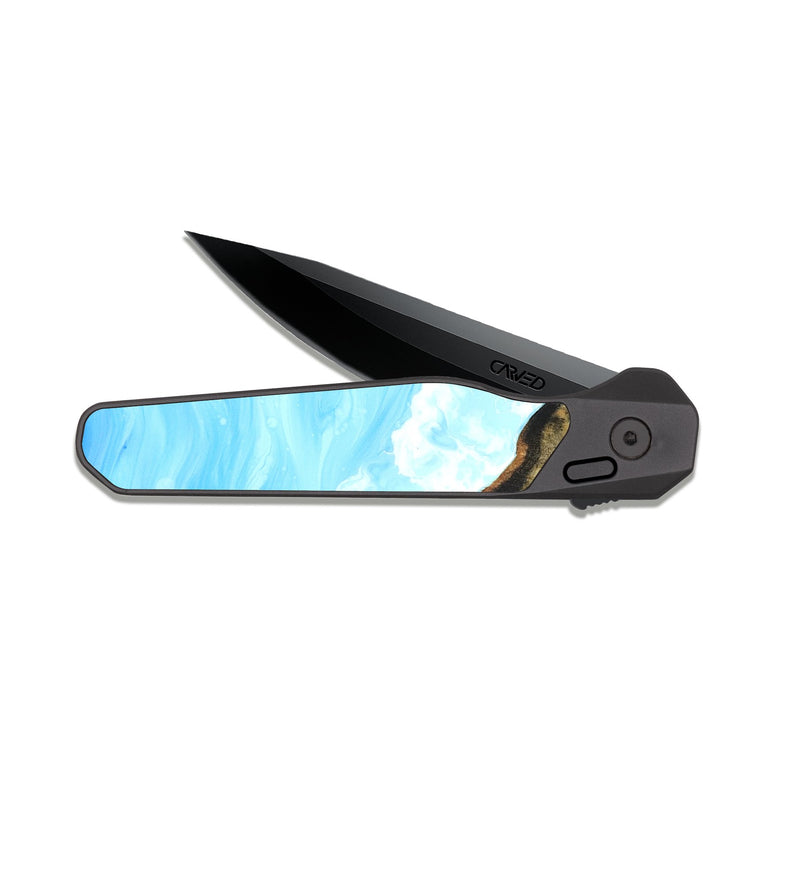 EDC Dark Slate Wood Pocket Knife - Deann (Coastal, 825333)