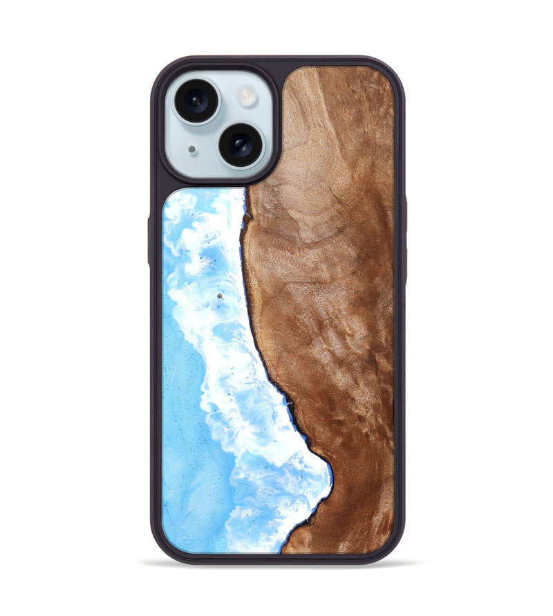 iPhone 15 Wood Phone Case - Kittie (Coastal, 825334)
