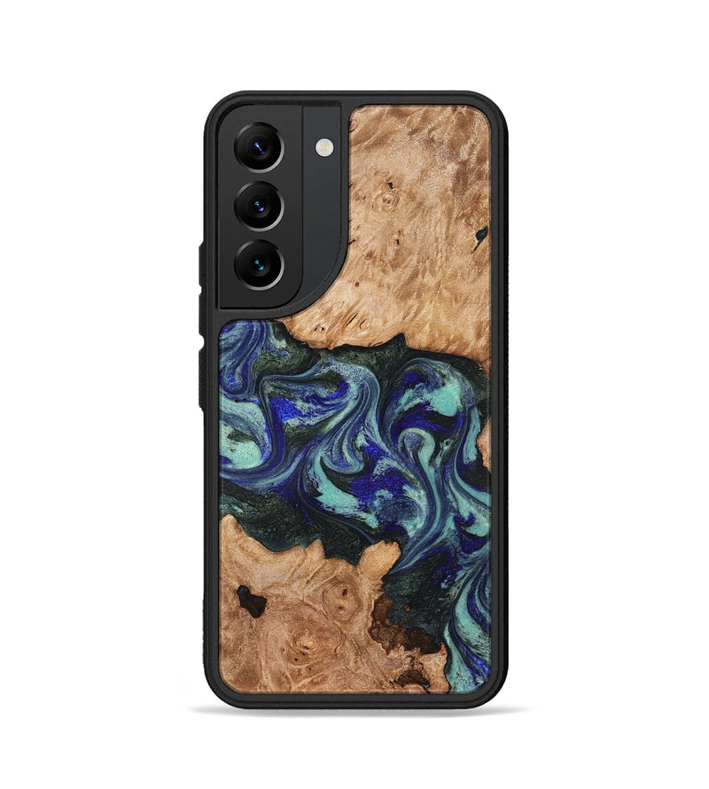 Galaxy S22 Wood Phone Case - Zendaya (Green, 825345)