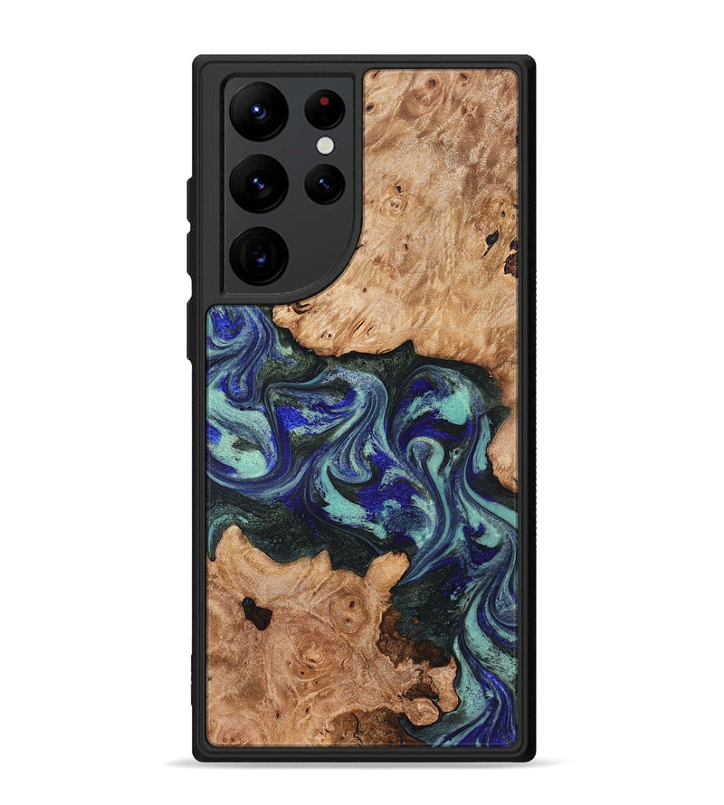 Galaxy S22 Ultra Wood Phone Case - Zendaya (Green, 825345)
