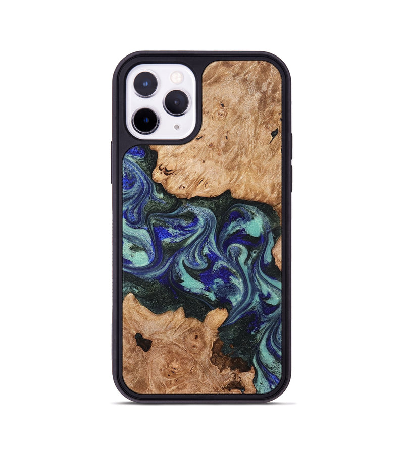 iPhone 11 Pro Wood Phone Case - Zendaya (Green, 825345)