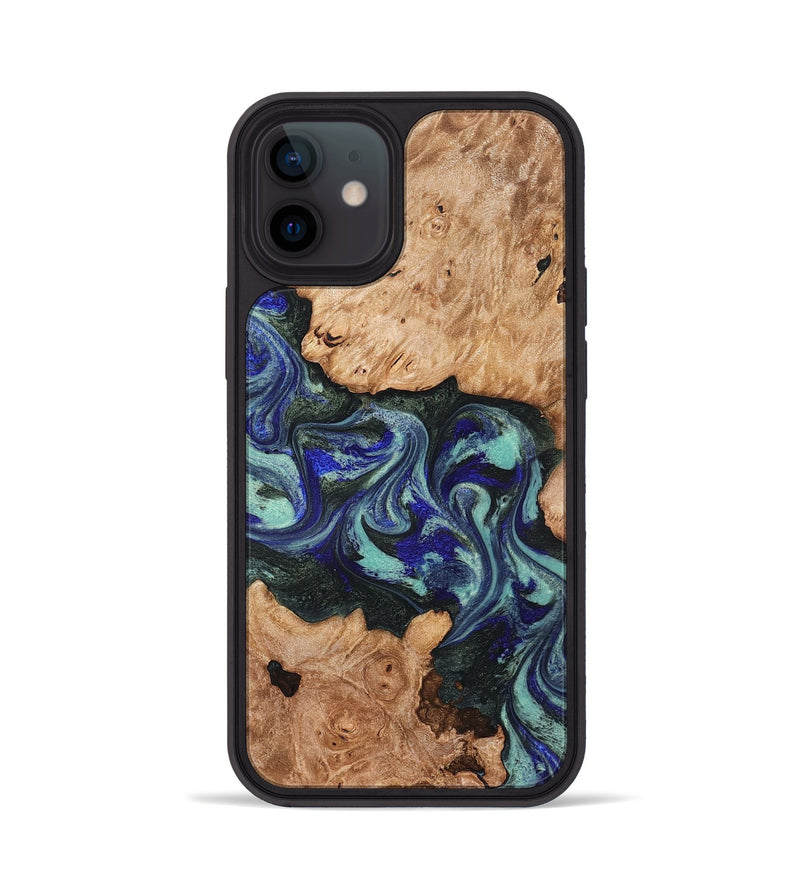 iPhone 12 Wood Phone Case - Zendaya (Green, 825345)