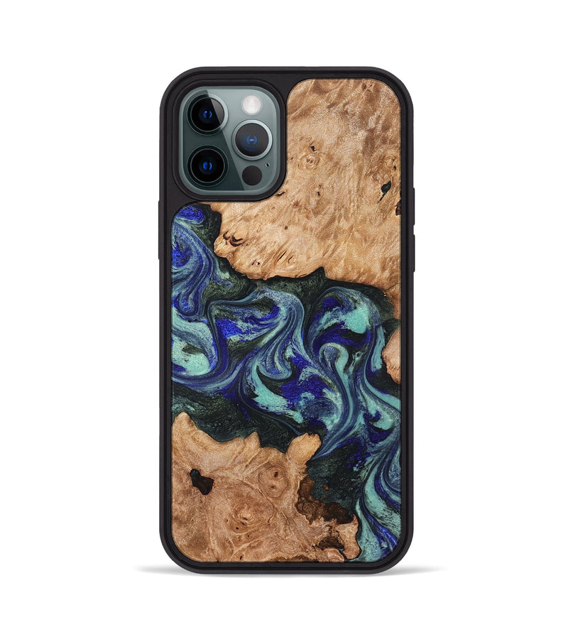 iPhone 12 Pro Wood Phone Case - Zendaya (Green, 825345)