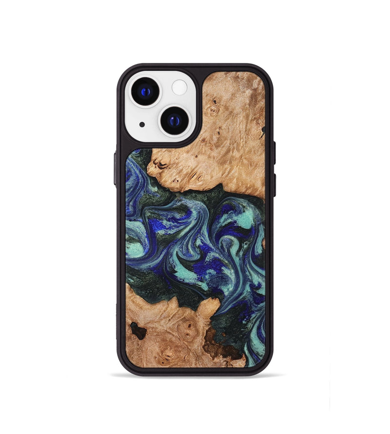 iPhone 13 mini Wood Phone Case - Zendaya (Green, 825345)
