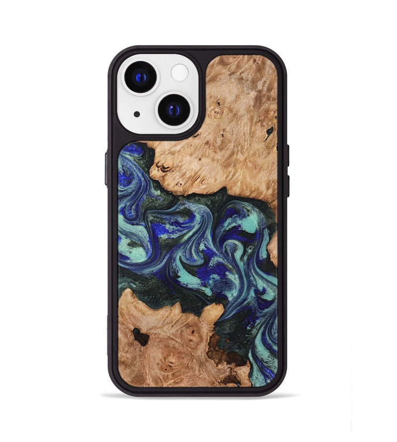 iPhone 13 Wood Phone Case - Zendaya (Green, 825345)